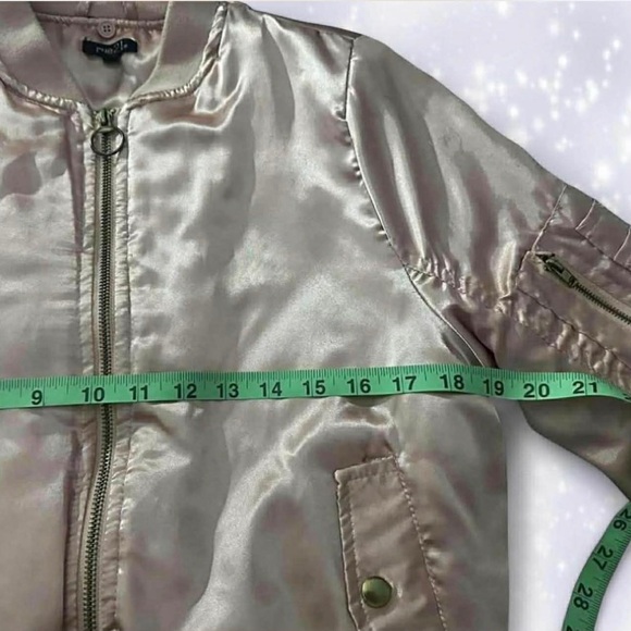 Rue21 Pink Satin Bomber Jacket - Picture 4 of 7